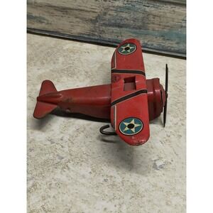 Vintage Marx Tin Toy Airplane Aircraft Toy Q-65
